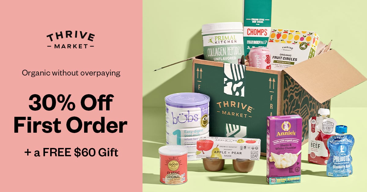 Thrive Market: Organic without overpaying. 30% Off First Order.