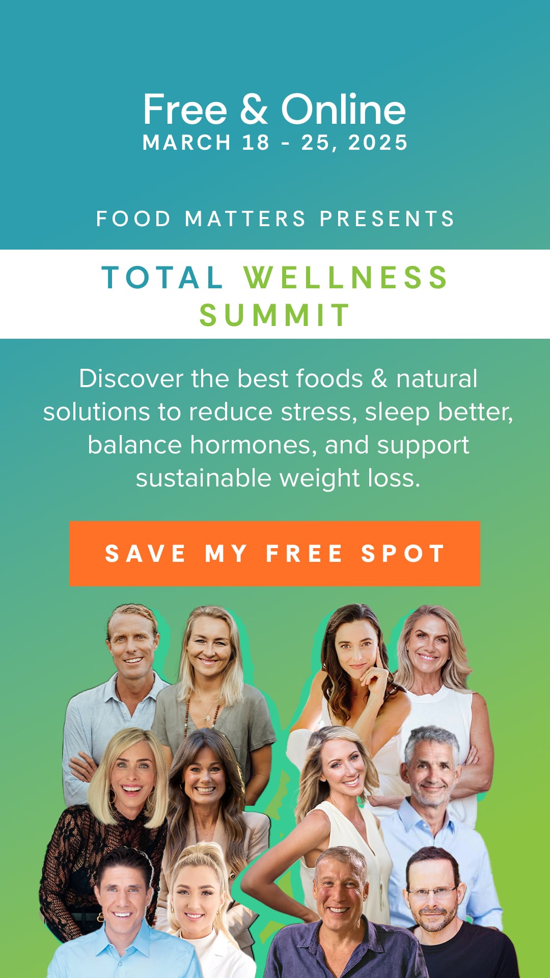 Total Wellness Summit - Free & Online March 18 - 25, 2025