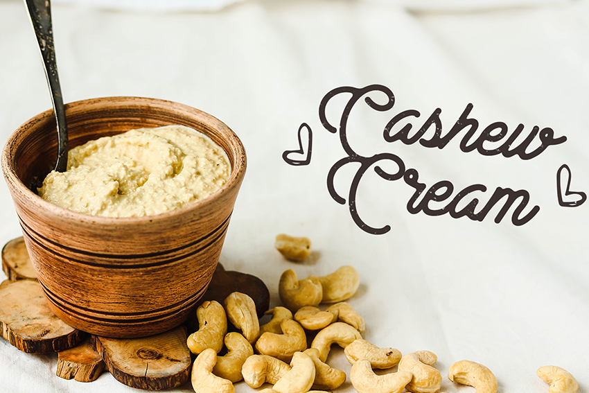 cashew cream recipe sweet